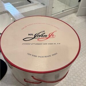Mr. John Jr. Hat Box with Red Accents